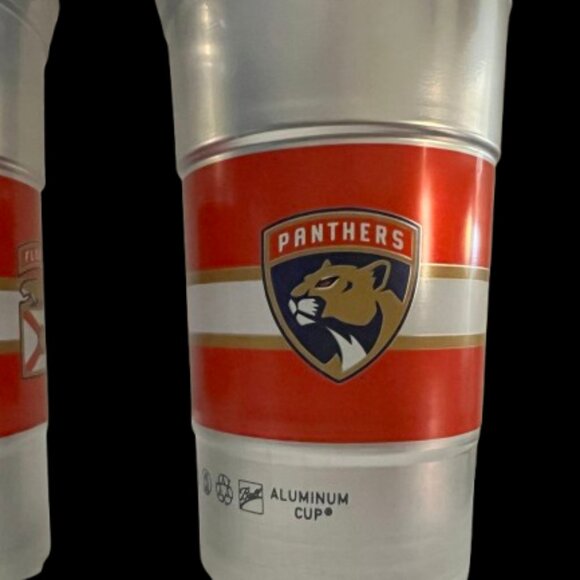 Florida Panthers Exclusive Collectible Aluminum Cups 🏒🐾 (Set of 2) - Picture 2 of 9